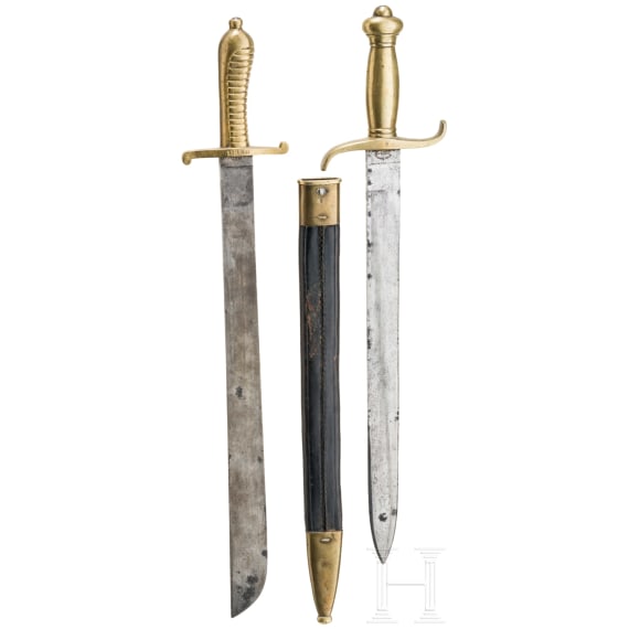 Zwei Faschinenmesser, deutsch, 19./20. Jhdt.