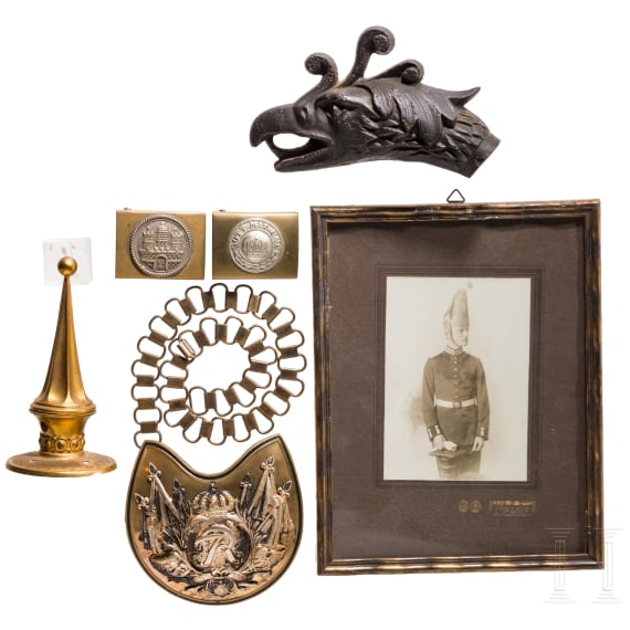 Kleine Preu&szlig;ensammlung mit Uniformfoto und Effekten etc.