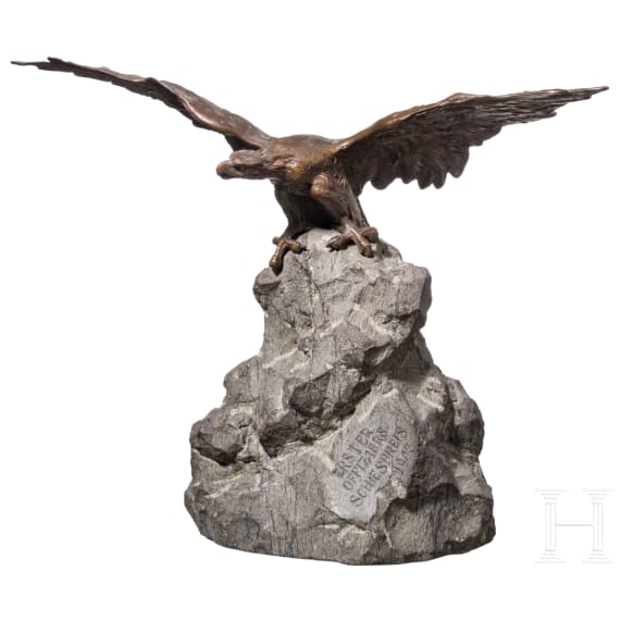 Tischadler als Schie&szlig;preis, datiert 1903