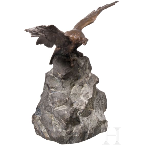 Tischadler als Schie&szlig;preis, datiert 1903