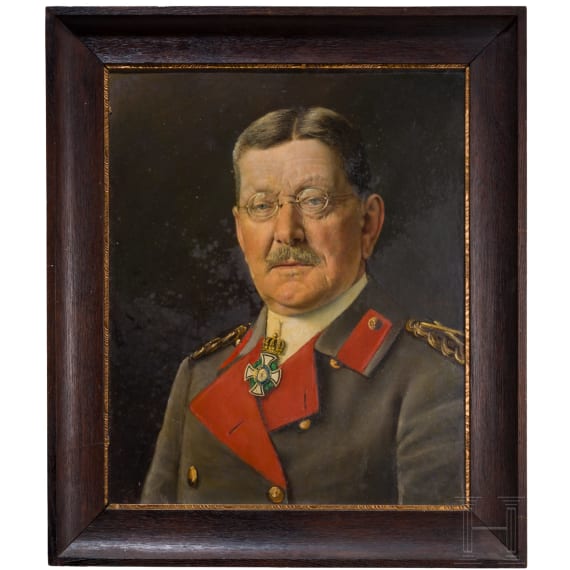 Generalfeldmarschall Colmar Freiherr von der Goltz-Pascha (1843 - 1916) - Portraitgem&auml;lde, 1. H&auml;lfte 20. Jhdt.