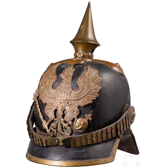 Fr&uuml;her Helm f&uuml;r Mannschaften der Linieninfanterie, um 1860