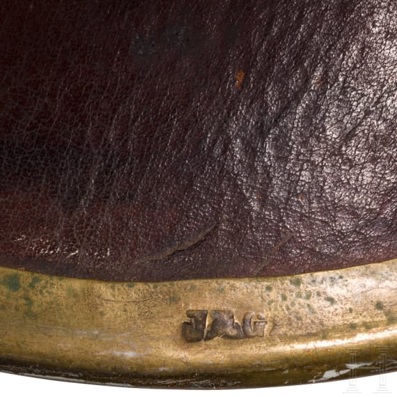 Fr&uuml;her Helm f&uuml;r Mannschaften der Linieninfanterie, um 1860