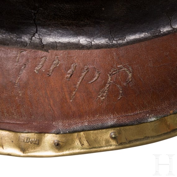 Helm f&uuml;r Mannschaften der Infanterie, um 1860