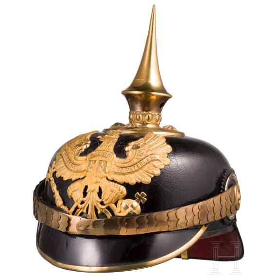 Helm f&uuml;r Offiziere der Infanterie, um 1900