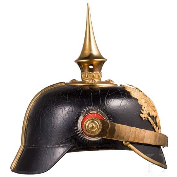 Helm f&uuml;r Offiziere der Infanterie, um 1900