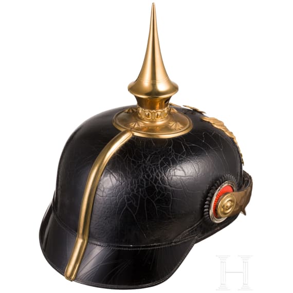 Helm f&uuml;r Offiziere der Infanterie, um 1900