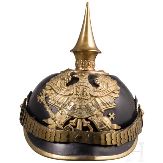 Helm f&uuml;r Offiziere im F&uuml;silier-Regiment Nr. 33 oder Nr. 34, um 1900