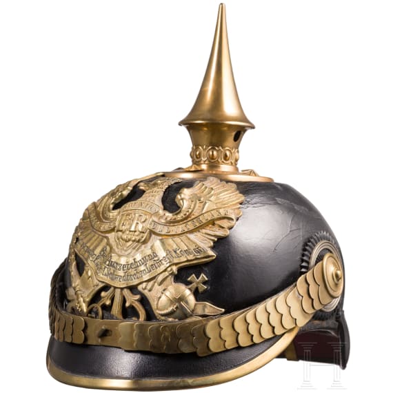 Helm f&uuml;r Offiziere im F&uuml;silier-Regiment Nr. 33 oder Nr. 34, um 1900