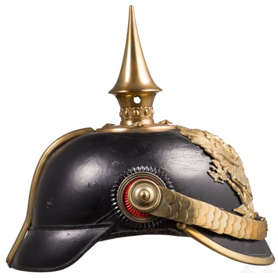 Helm f&uuml;r Offiziere im F&uuml;silier-Regiment Nr. 33 oder Nr. 34, um 1900