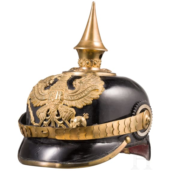 Helm f&uuml;r Offiziere der Infanterie, um 1900