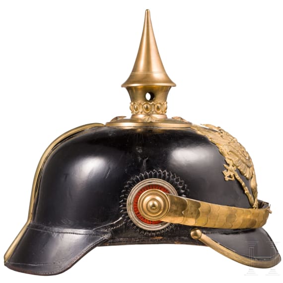 Helm f&uuml;r Offiziere der Infanterie, um 1900