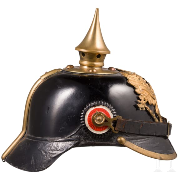 Helm M 1895 f&uuml;r Mannschaften der Linieninfanterie, datiert 1905