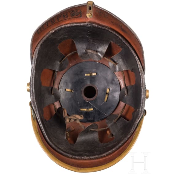Helm M 1895 f&uuml;r Mannschaften der Linieninfanterie, datiert 1905