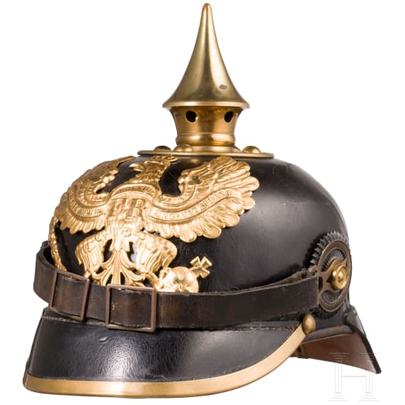 Helm eines Feldwebel-Leutnants der Infanterie, datiert 1914