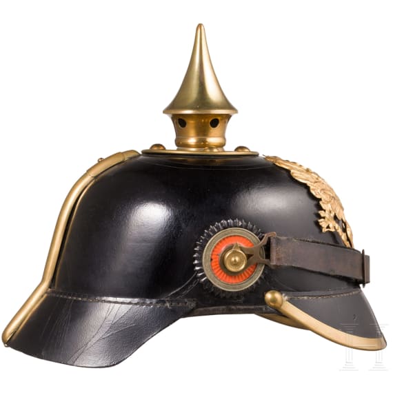 Helm eines Feldwebel-Leutnants der Infanterie, datiert 1914