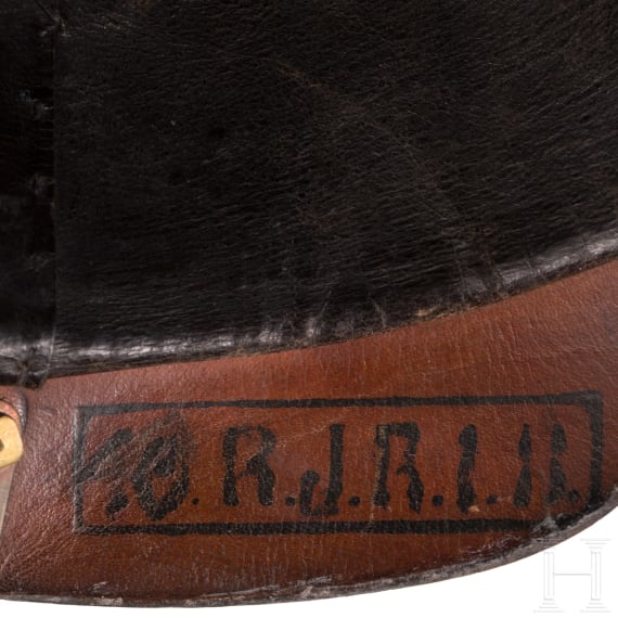 Helm M 1895 f&uuml;r Mannschaften der Linieninfanterie, datiert 1905