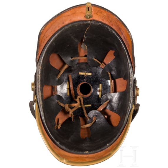 Helm eines Feldwebel-Leutnants der Infanterie, datiert 1914