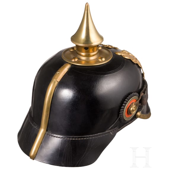 Helm eines Feldwebel-Leutnants der Infanterie, datiert 1914