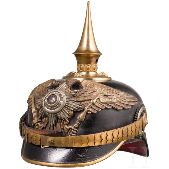 Helm f&uuml;r Offiziere der Garde-Infanterie, um 1900