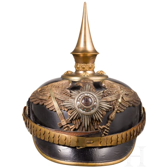 Helm f&uuml;r Offiziere der Garde-Infanterie, um 1900