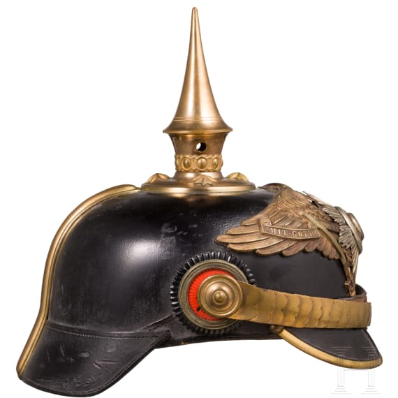 Helm f&uuml;r Offiziere der Garde-Infanterie, um 1900