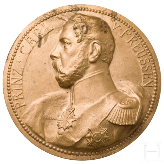 Hans Weddo von Gl&uuml;mer- Gro&szlig;e Medaille des Grenadier- Regt. &bdquo;Prinz Carl v. Preussen"