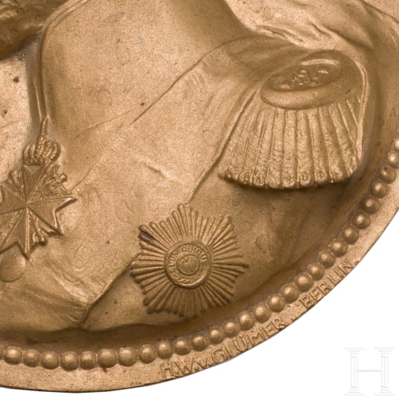 Hans Weddo von Gl&uuml;mer- Gro&szlig;e Medaille des Grenadier- Regt. &bdquo;Prinz Carl v. Preussen"