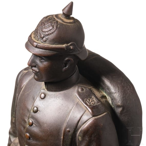 Carl Silbernagel &ndash; Figur eines Soldaten vom IR 131, datiert 1898