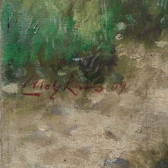 Gem&auml;lde &bdquo;Sturm auf den Spicherer Berg", Anfang 20. Jhdt.