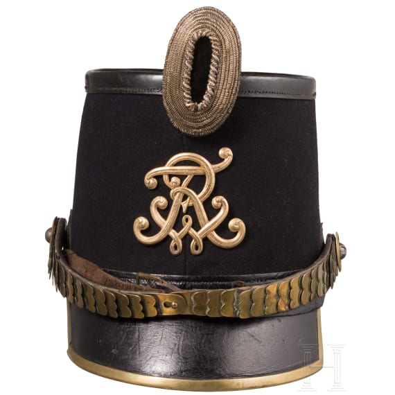 Tschako M 1854 f&uuml;r Offiziere der J&auml;ger-Bataillone Nr. 1, 2, 5 und 6