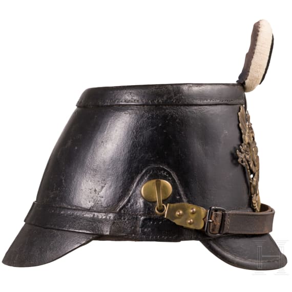 Tschako f&uuml;r Mannschaften der J&auml;ger-Bataillone, vor 1892