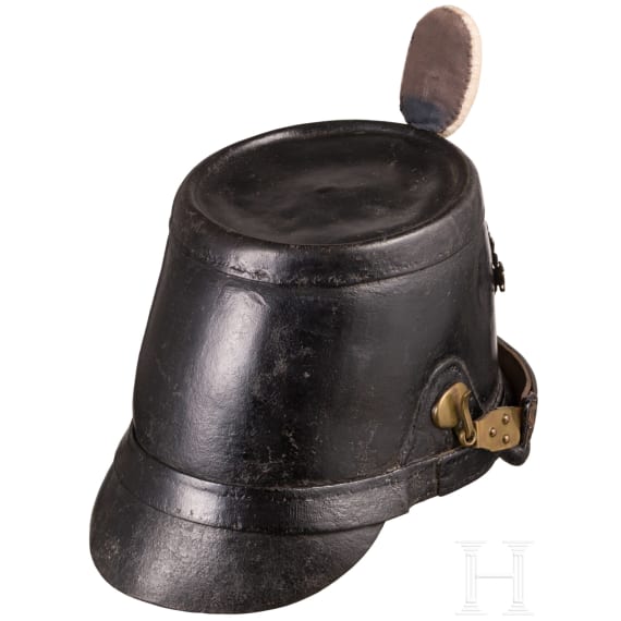 Tschako f&uuml;r Mannschaften der J&auml;ger-Bataillone, vor 1892