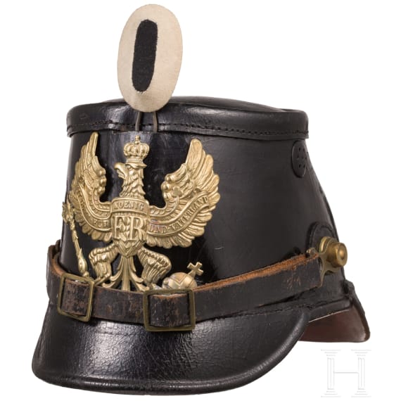 Tschako M 1895/97 f&uuml;r Mannschaften im J&auml;ger-Bataillon Nr. 9