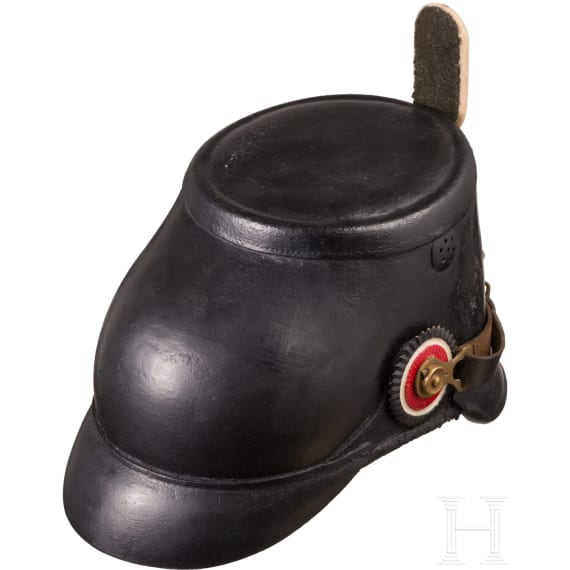 Tschako M 1895 f&uuml;r Mannschaften der Garde-J&auml;ger- oder Garde-Sch&uuml;tzen-Bataillone, um 1900