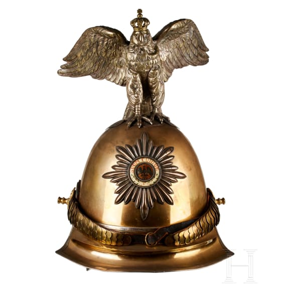 Fr&uuml;her Helm M 43 f&uuml;r Offiziere der preu&szlig;ischen Garde du Corps