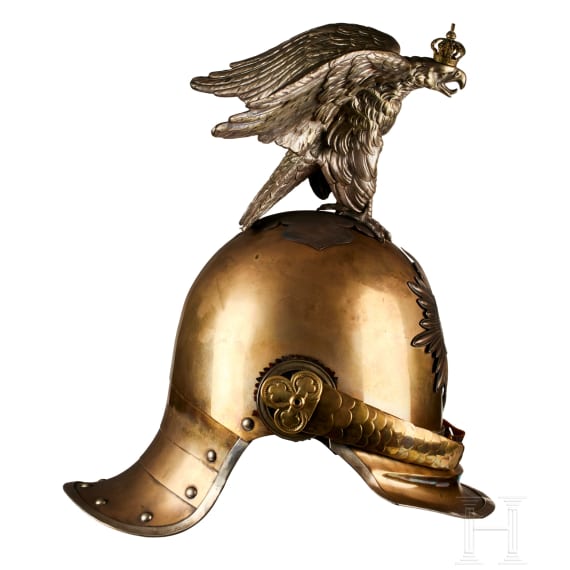 Fr&uuml;her Helm M 43 f&uuml;r Offiziere der preu&szlig;ischen Garde du Corps