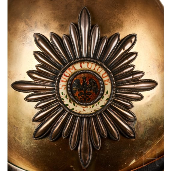 Fr&uuml;her Helm M 43 f&uuml;r Offiziere der preu&szlig;ischen Garde du Corps