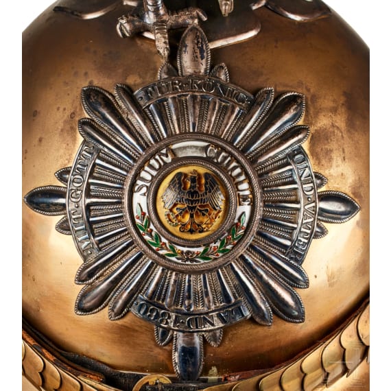 Helm M 67 f&uuml;r Offiziere der preu&szlig;ischen Garde du Corps