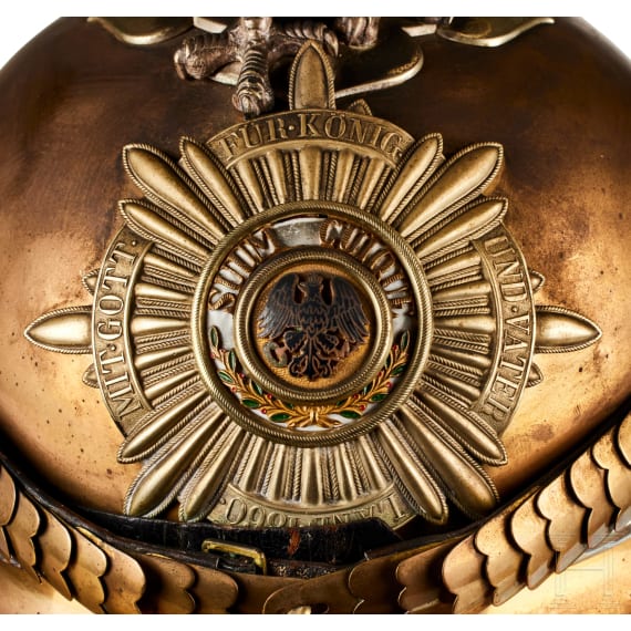 Helm M 67 f&uuml;r Offiziere der preu&szlig;ischen Garde du Corps
