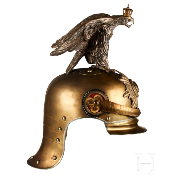 Preu&szlig;ischer Helm f&uuml;r Offiziere der Garde du Corps in sp&auml;ter Ausf&uuml;hrung