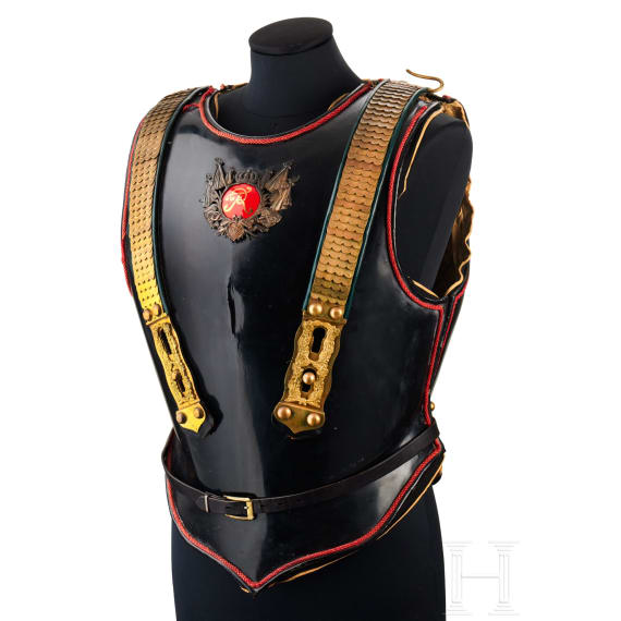 Schwarzer Paradek&uuml;rass f&uuml;r Offiziere der preu&szlig;ischen Garde du Corps, russisches Modell