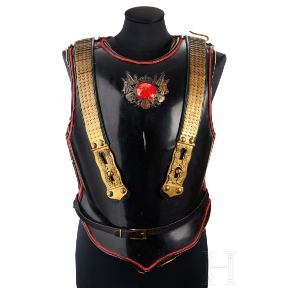 Schwarzer Paradek&uuml;rass f&uuml;r Offiziere der preu&szlig;ischen Garde du Corps, russisches Modell