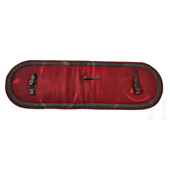 A Prussian Gardes du Corps GDC Gala NCO Mallets, Gauntlets and Horse Drum Blanket