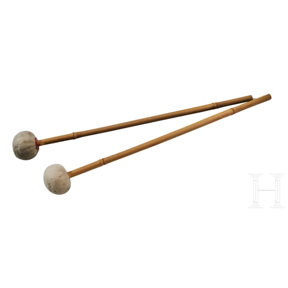 A Prussian Gardes du Corps GDC Gala NCO Mallets, Gauntlets and Horse Drum Blanket