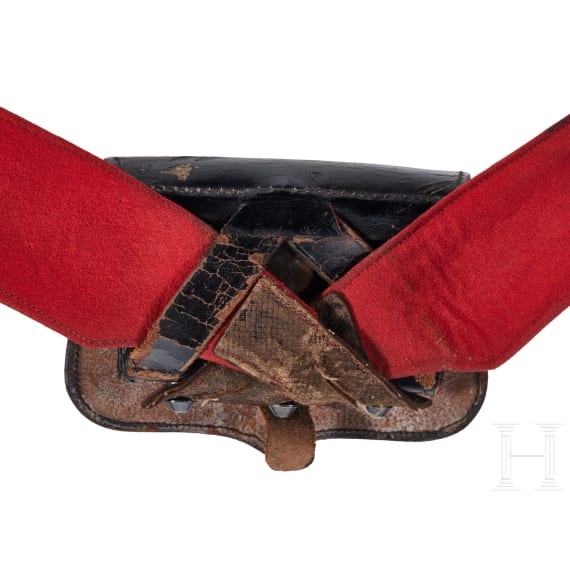 A Prussian Garde du Corps GdC Officer Bandolier and Kartuschkasten