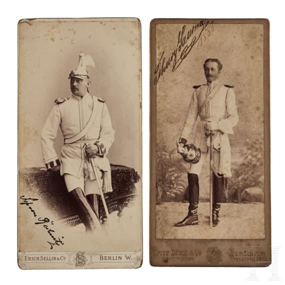 Prussian GdC Officer Signed Photos