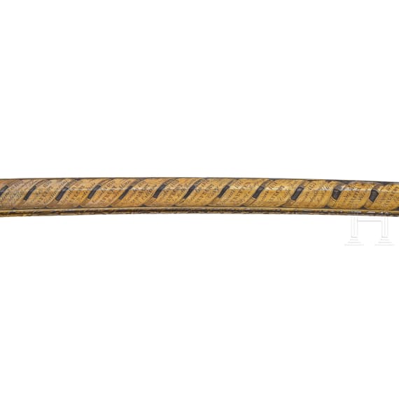 Generalleutnant Luis von Hesberg (1824&ndash;1909) &ndash; a magnificent sabre, gift from Cuirassier Regiment No. 6, likely presented upon his retirement in 1888.
