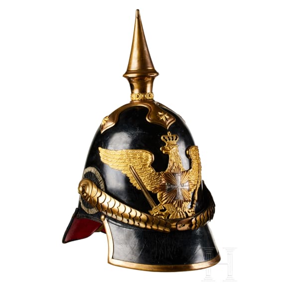 A Prussian Model 43 Guard Dragoon Landwehr Officer's Helmet