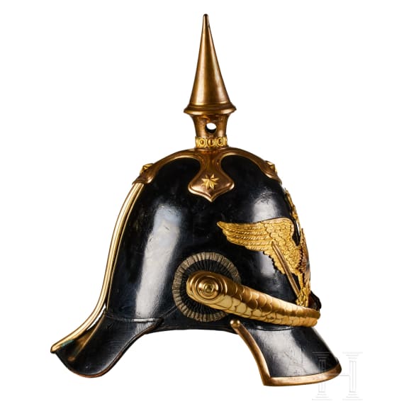 A Prussian Model 43 Guard Dragoon Landwehr Officer's Helmet